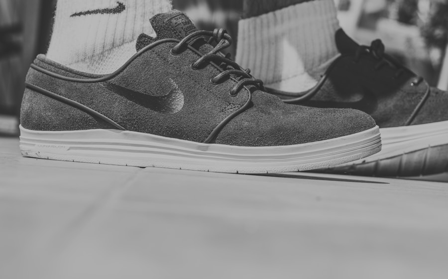 Photo "sports shoes with a suit"